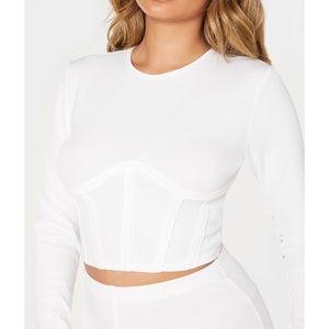 PrettyLittleThing Structured Underbust Crop Top